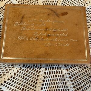 Barnes & Noble photo keep sake box “"bonded leather,"